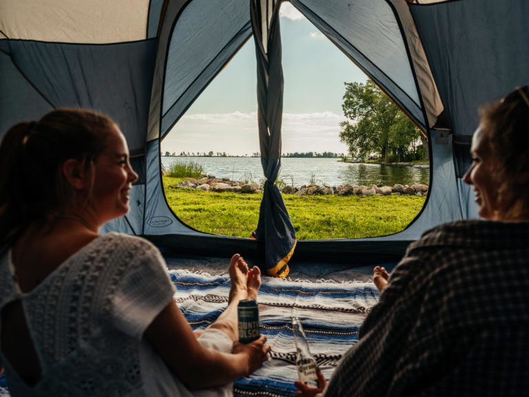 Lakeside camping spot